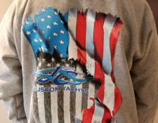 Patriotic Crewneck Sweatshirt, Grey